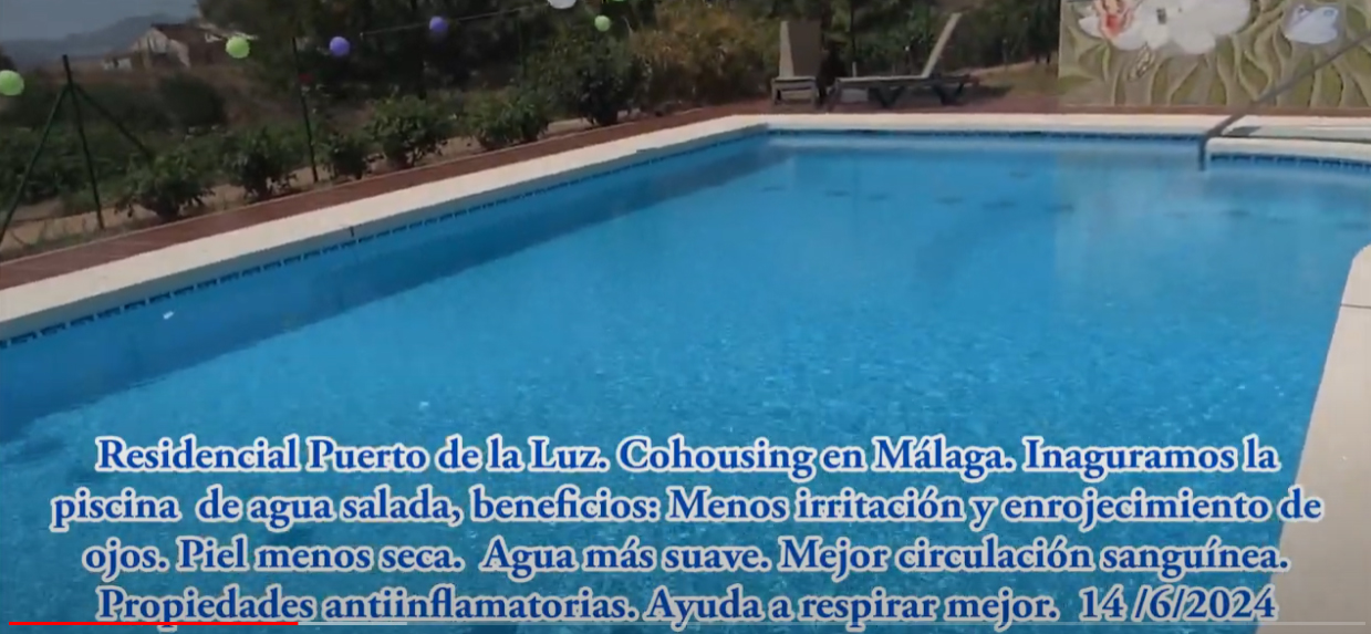 Residencial Puerto de la Luz Cohousing en Málaga Inauguramos la piscina de agua salada